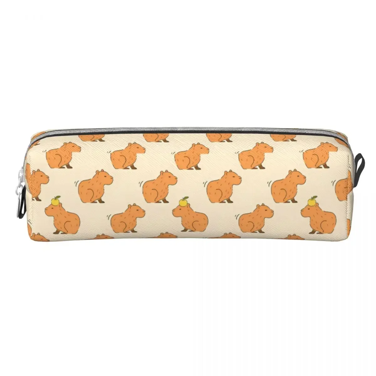 Étui à crayons Kawaii en cuir PU pour enfants, boîte à stylos mignonne, fournitures de retour à l'école, motif animal, Capybar