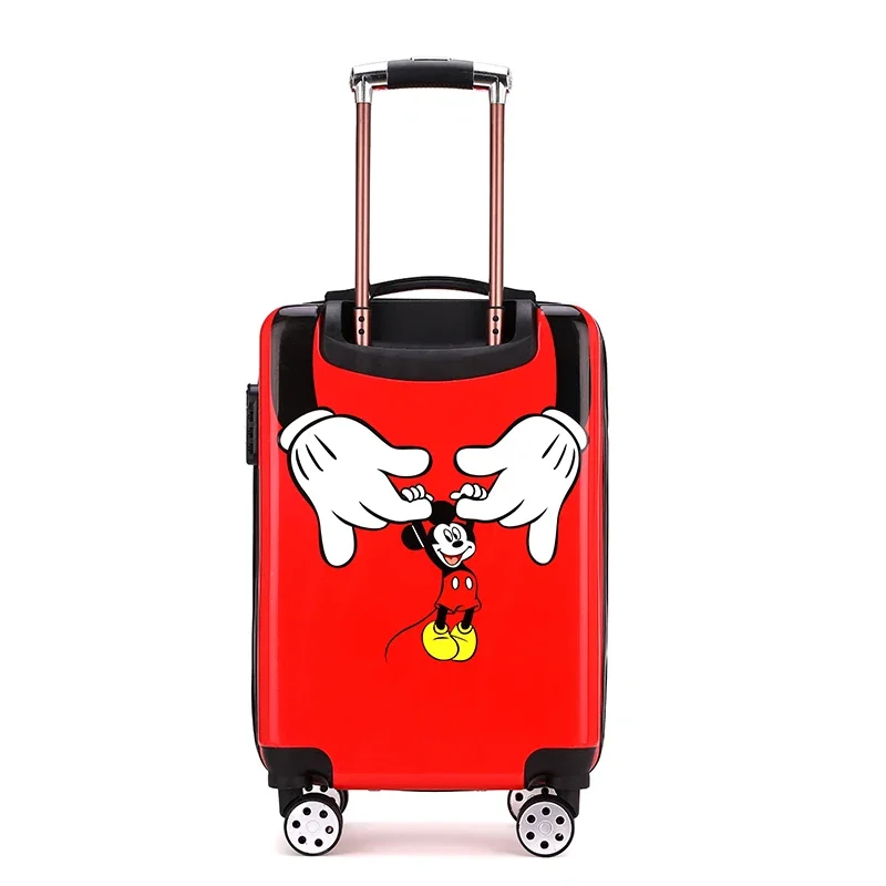 Disney Mickey Mouse 20inch Kids cartoon Travel Suitcase on wheels cute trolley Luggage Children Lovely Cabin Rolling Luggage