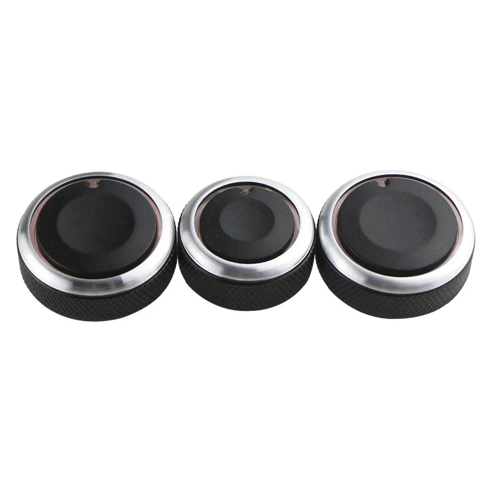 3Pcs Car Air Conditioning Knob Heat Control Switch Button Accessories AC Knob for Volkswagen VW POLO 2004-2013 MK4 MK5 9N 9N3 6R