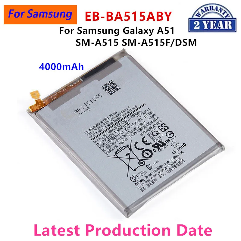 

Brand New EB-BA515ABY 4000mAh Replacement Battery For Samsung Galaxy A51 SM-A515 SM-A515F/DSM Batteries