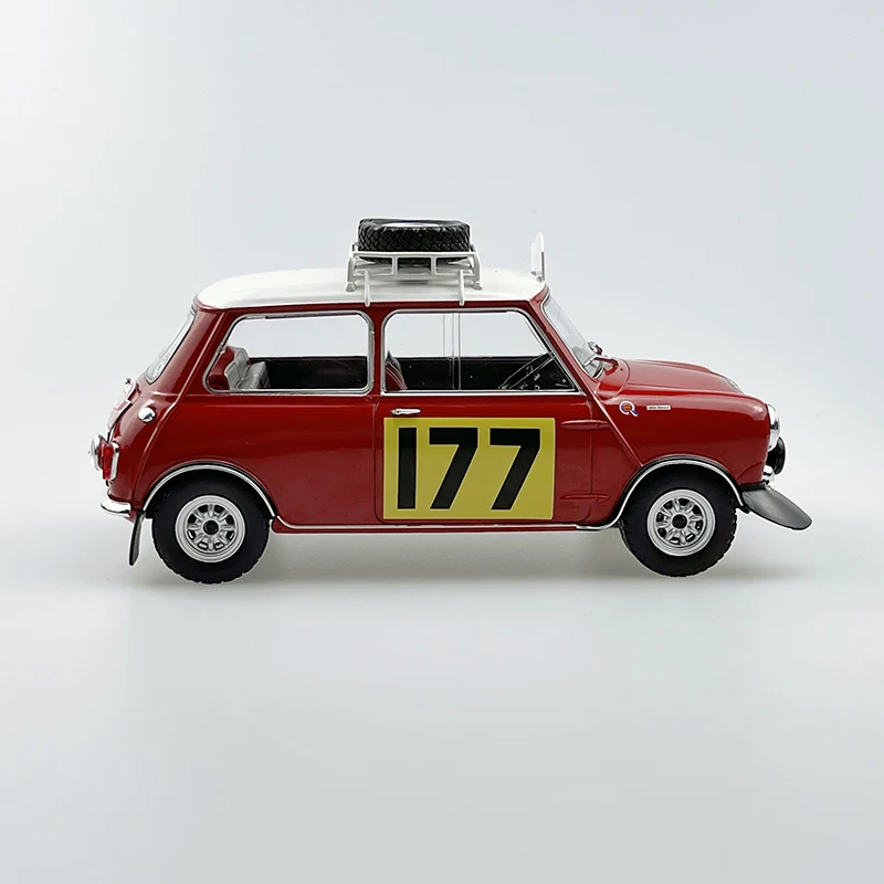 Diecast 1/18 Schaal MINI BMC MORRIS Cooper 177 Racewagen Model Legering Voertuig Model Statische Display Speelgoed voor Jongens