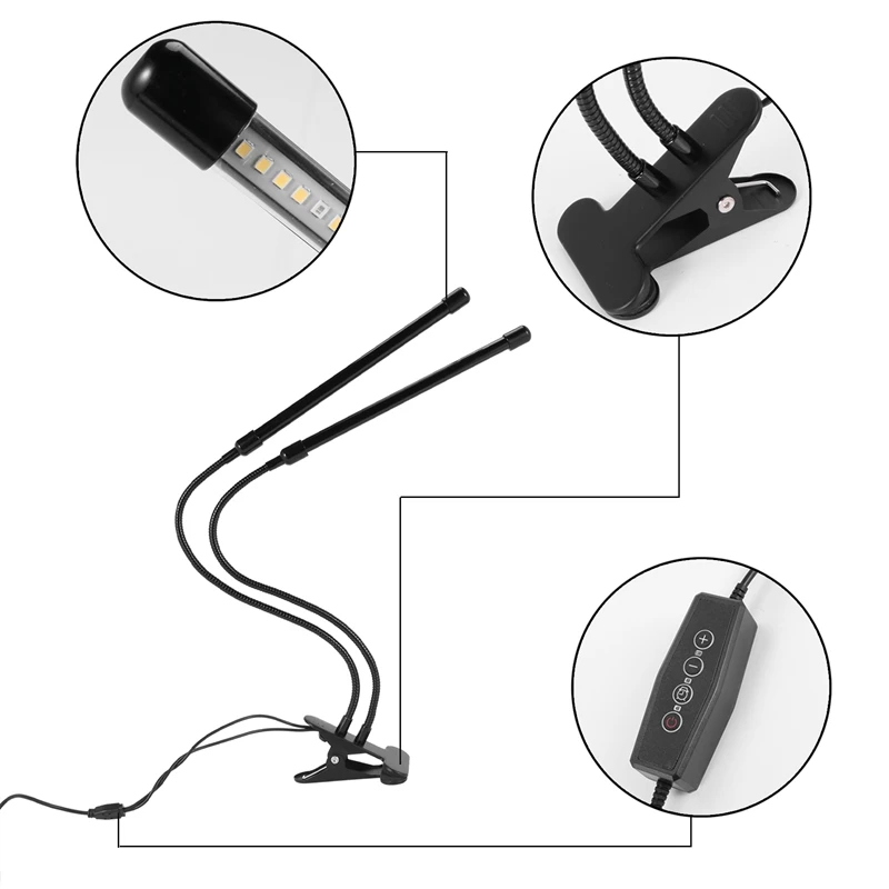 حار USB LED داخلي تنمو ضوء ، 40 واط الطيف الكامل مصابيح فيتو ضوء الشمس الأبيض للنباتات منزل الزراعة المائية عصاري تنمو صندوق