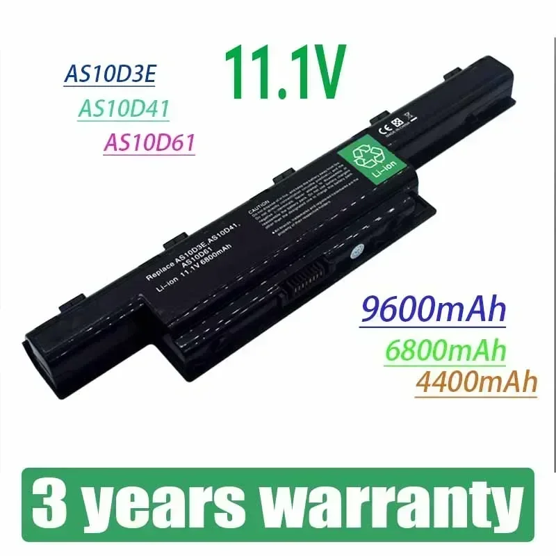 Nueva batería del ordenador portátil para Acer Aspire V3 5741 5742 5750 5551G 5560G 5741G 5750G AS10D31 AS10D51 AS10D61 AS10D71 AS10D75 AS10D81