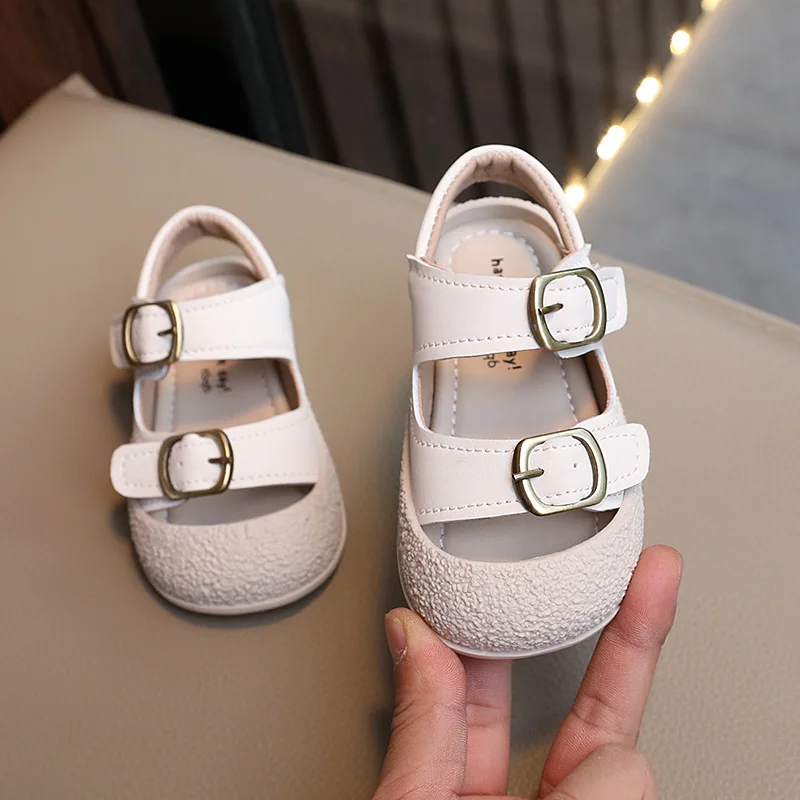 2024 Sommer Baby1-3Year-Old weichen Boden Kleinkind geschlossenen Zehen Sandalen