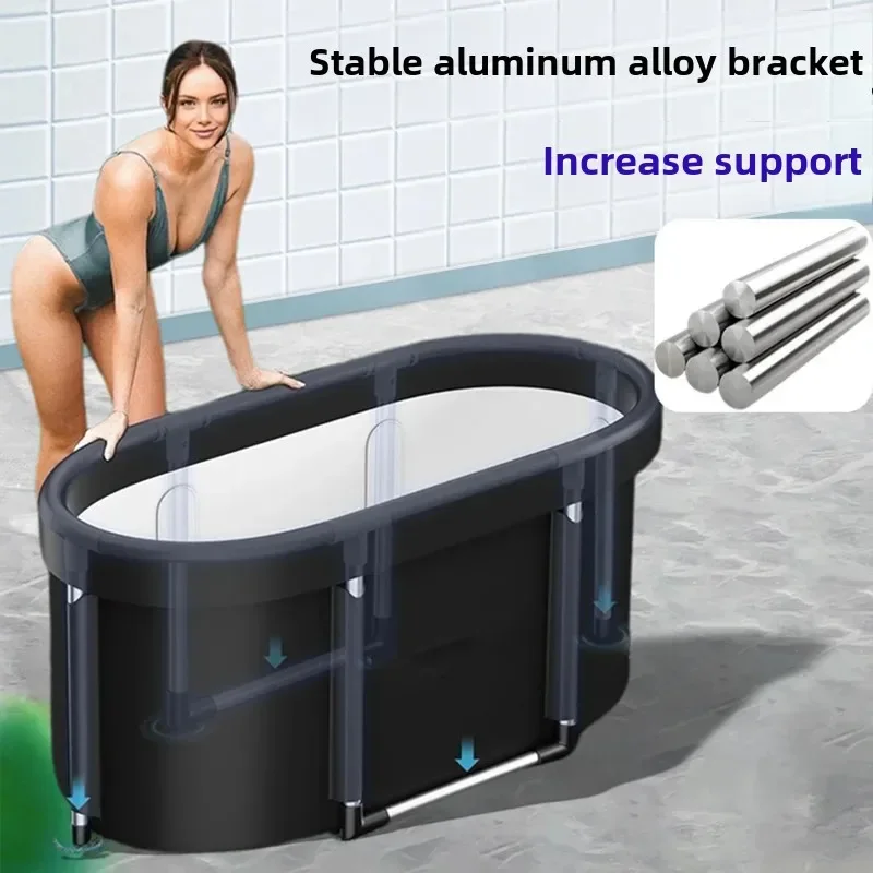 Portable Family Ice Bath Tub Foldable Cold Plunge Pool Outdoor Ice Bath for Athletes Multi-layered Cold Plunge Tub Portable