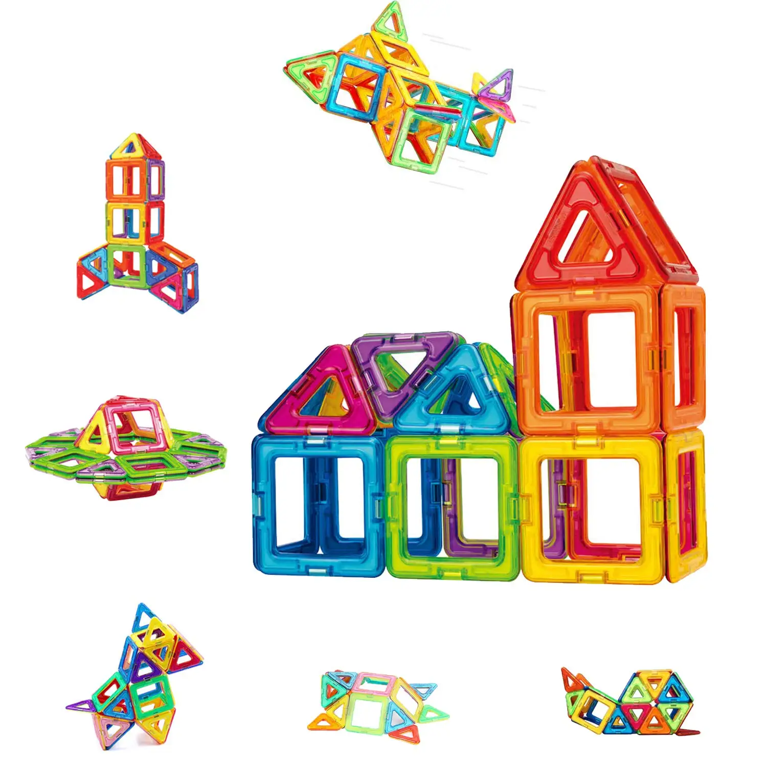 42Pcs Kids Magnetic Building Blocks Mini Size Magnet Toys for Boys Girls Construction Set Enductional STEM Toys for Children