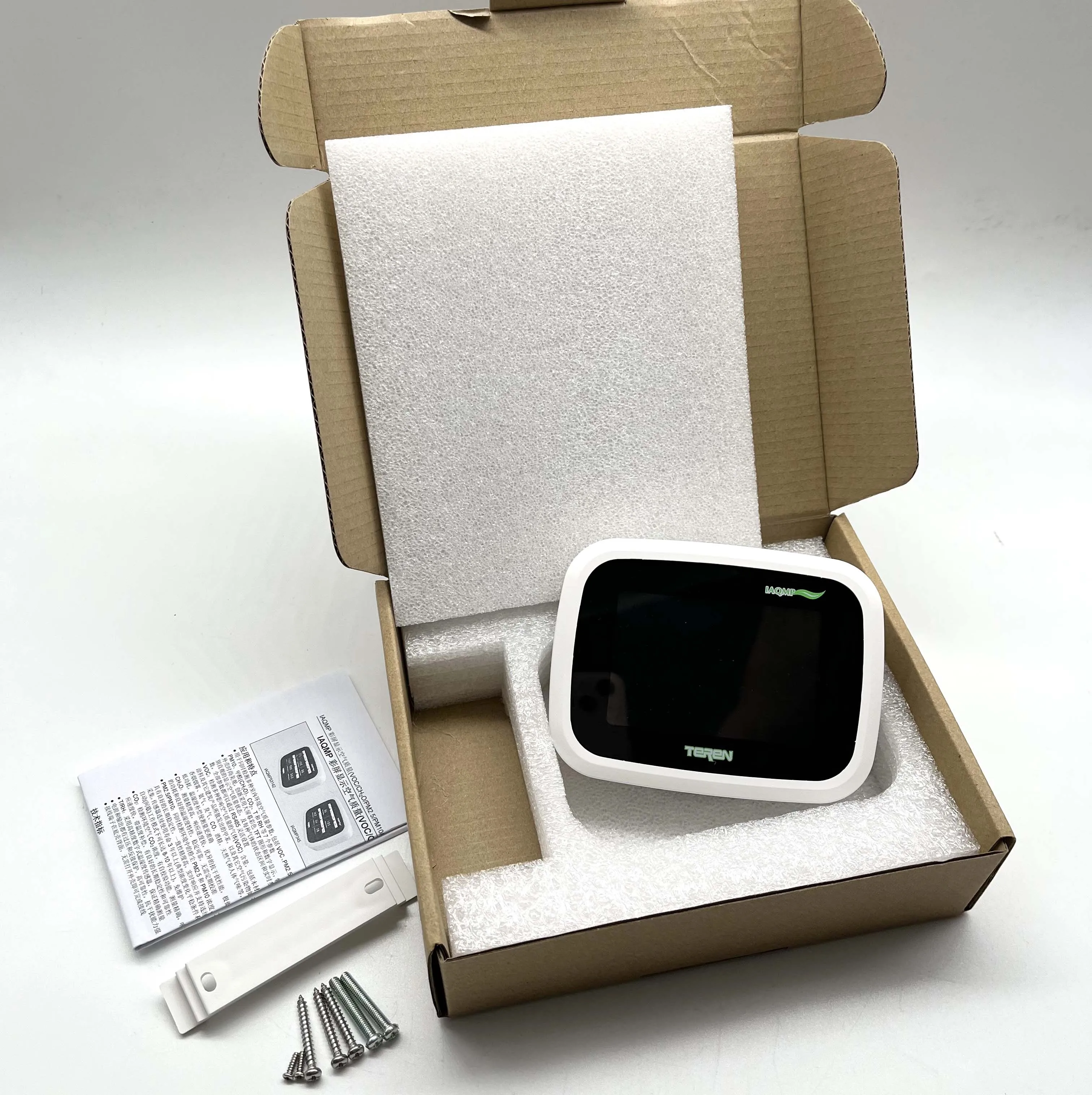 HVAC 테스트 장비 다기능 실내 VOC CH2O PM2.5 PM10 CO2 T/RH 공기 품질 감지기 다중 가스 감지기