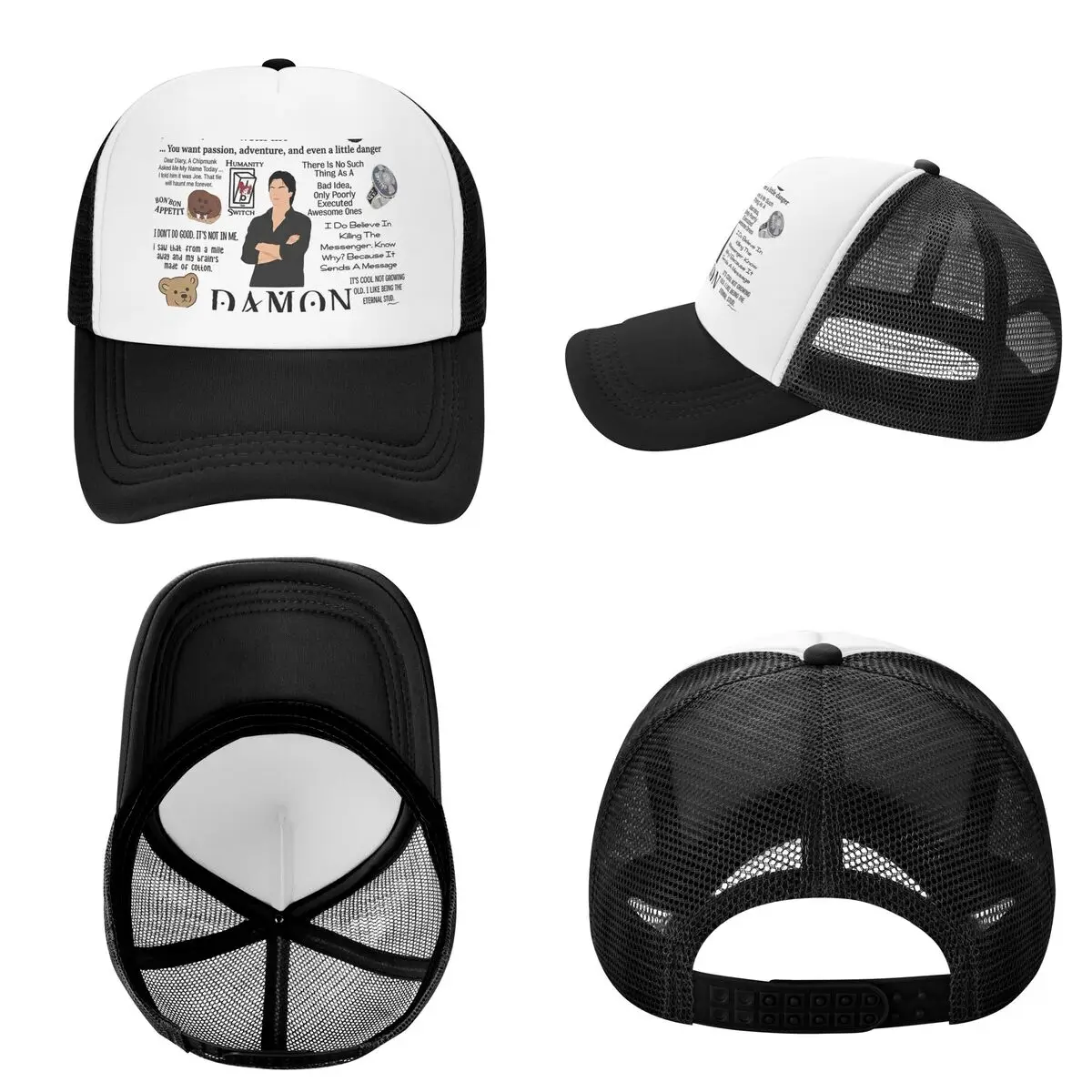 The Vampire Diaries TV Series (6) Cap Casual Mesh Baseball Caps Adjustable Hat Hip Hop Summer Unisex Baseball Hats
