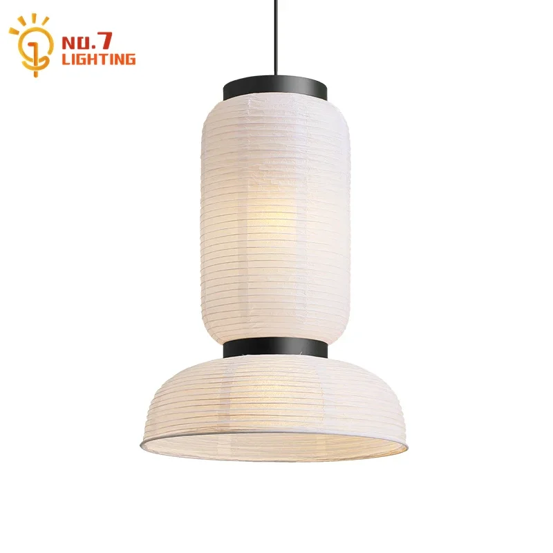 

Japanese Akari Noguchi Yong Formakami Pendant Lights Rice Paper Modern Hanging Lamp Kitchen Island Living/Model Room Restaurant