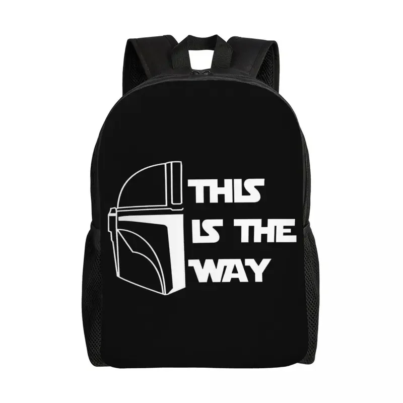 Mandalorianes TV Show Film Travel Backpack Men Women School Laptop Bookbag This Is The Way College Student Daypack Bags