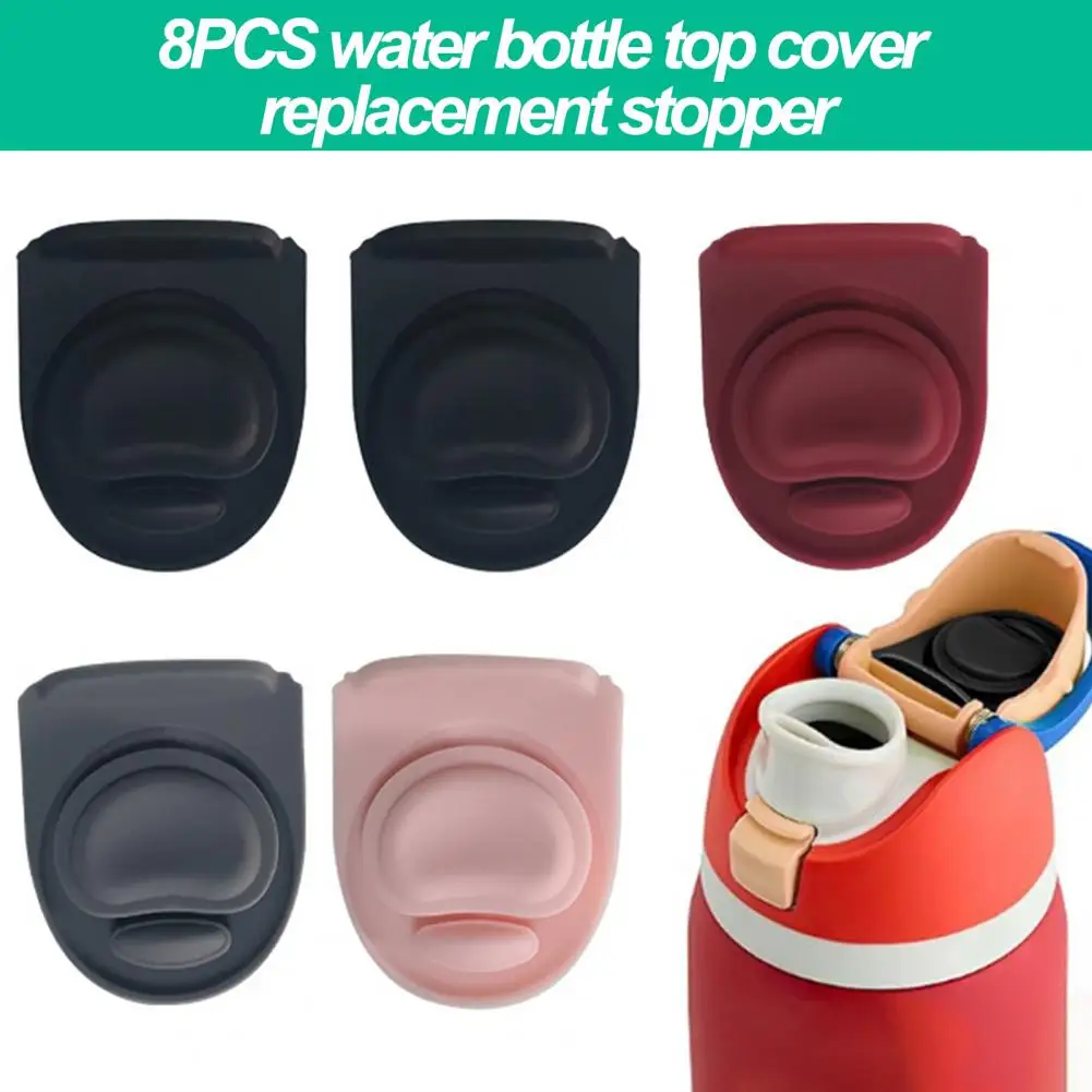 8Pcs Water Bottle Stoppers for Owala FreeSip Food Grade BPA Free Silicone Seal Replacement Stopper Cup Accessories