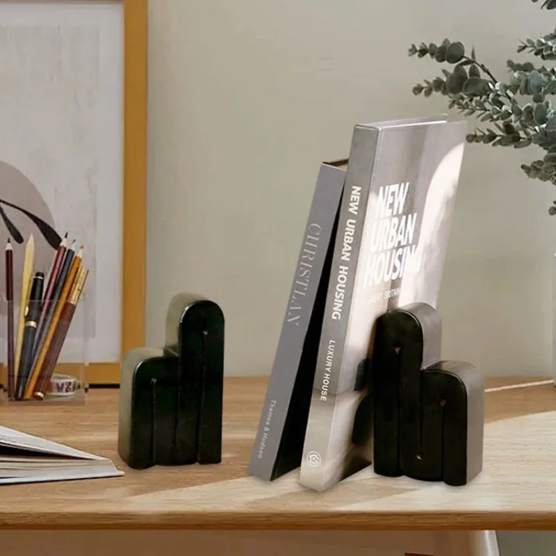 

Light luxury modern creative line arched book file ornament, model house sales office entrance desktop decoration
