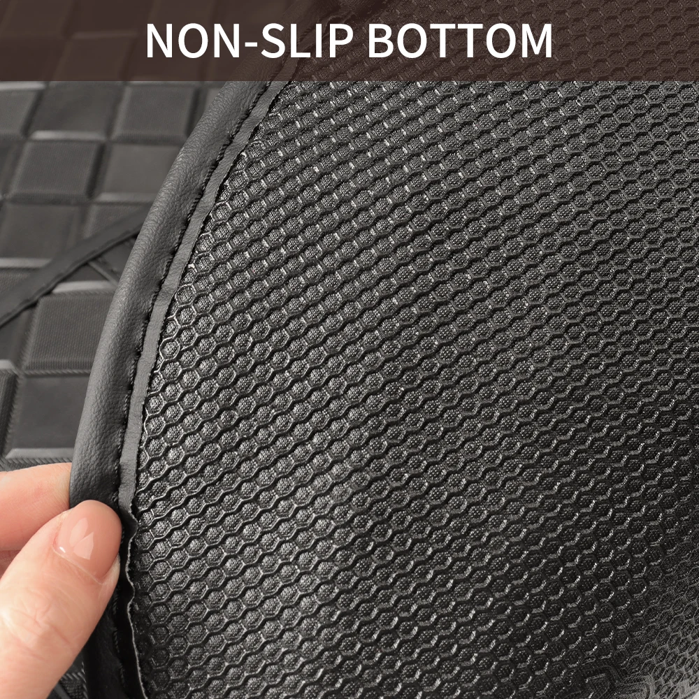 5pcs Diamond lattice PVC leath - Car Floor Mats Universal Waterproof Leather recension och pris