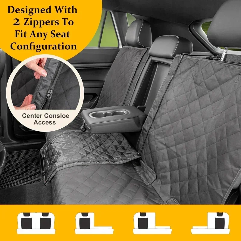 Waterproof Car Seat Cover for Dogs, Pet Travel Hammock, Rear Back Seat Protector, Safety Mat, Puppy