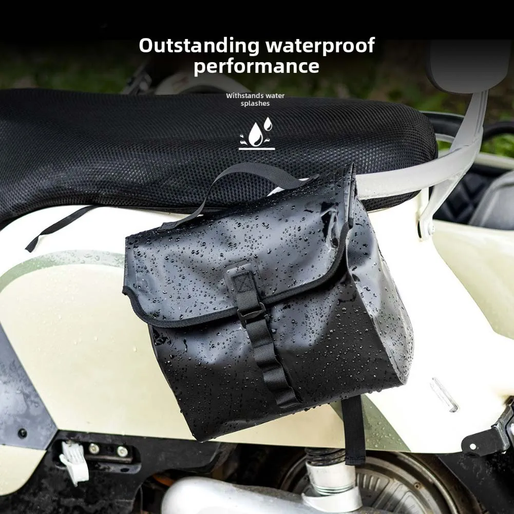 

Водонепроницаемая передняя и задняя сумка для электромобиля, большая вместимость от 5 до 10 л с регулируемыми ремнями для велосипеда и скутера