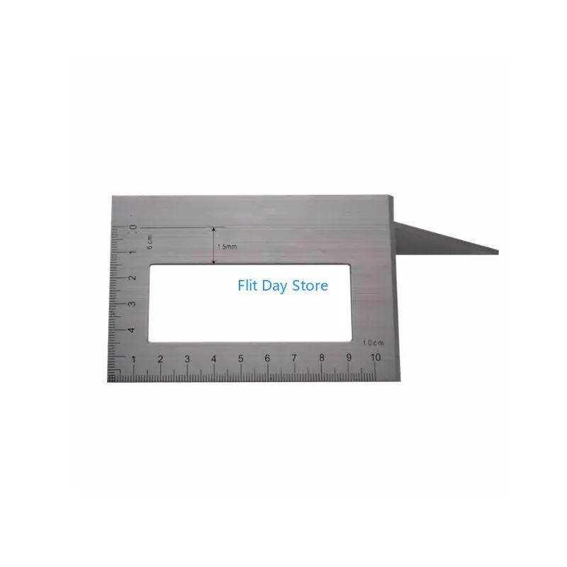 F92C Aluminum Alloy Wooden Square Multifunction Ruler 45 90 Degree Gauge Rule Woodworking Tool