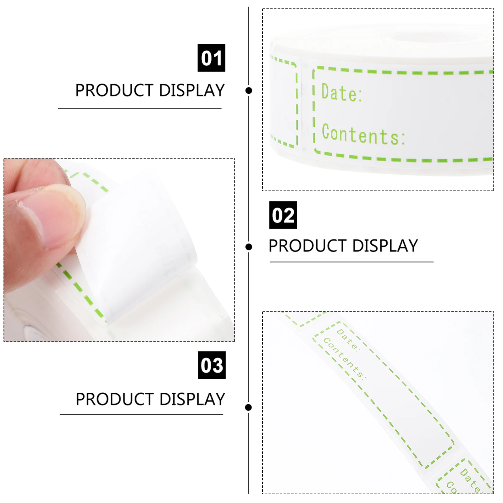 

Food Storage Labels Reminding Marker Glassine Paper Freezer Fridge Stickers Waterproof Kitchen Label Date Reminder Folder Tag