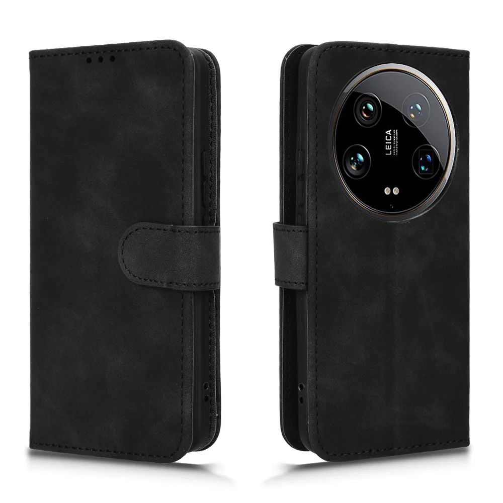 حافظة لهاتف Xiaomi 14 Ultra مصنوعة من الجلد الفاخر ومحفظة فاخرة بفتحة متعددة للبطاقات وغطاء للكتاب وحقائب الهاتف Capa Funda coque