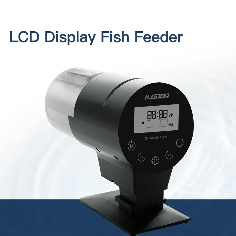 Automatic Fish Feeder Digital Display Intelligent Timing Feeder Fish Tank Fish Feeder Digital Display Feeder