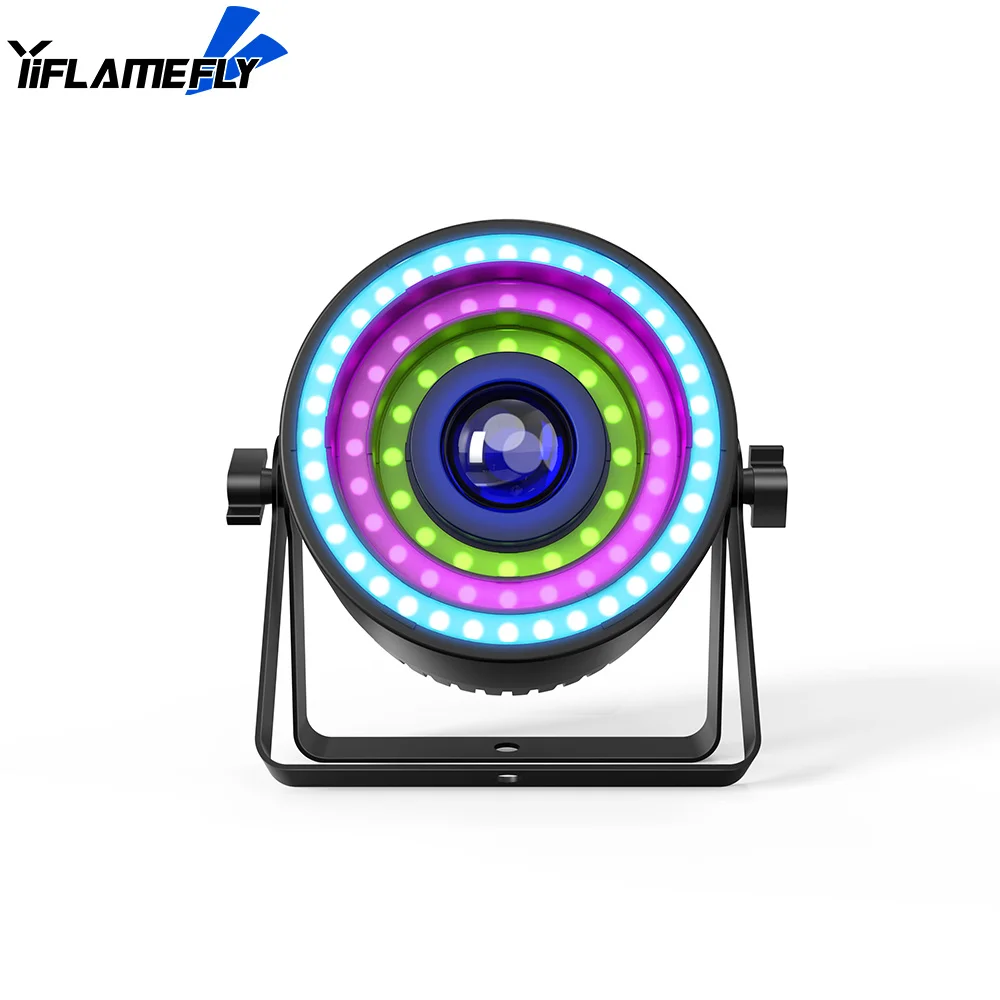 

40W RGBW SMD Par Light Stage Flat Par Light Bar Voice Activated COB DJ Light Mixed Color LED Lighting for Wedding Nightclub DJ