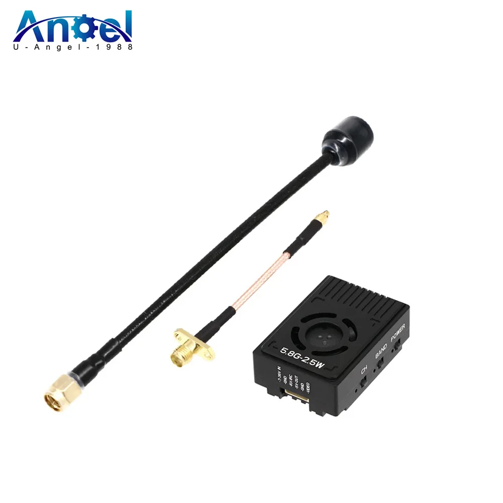 

1/2Pieces FPV Transmitter 5.8G 2.5W 48CH 25mW/400mW/800mW/1600mW/2500mW/Pit Racing Drone Video Transmitter MMCX IRC