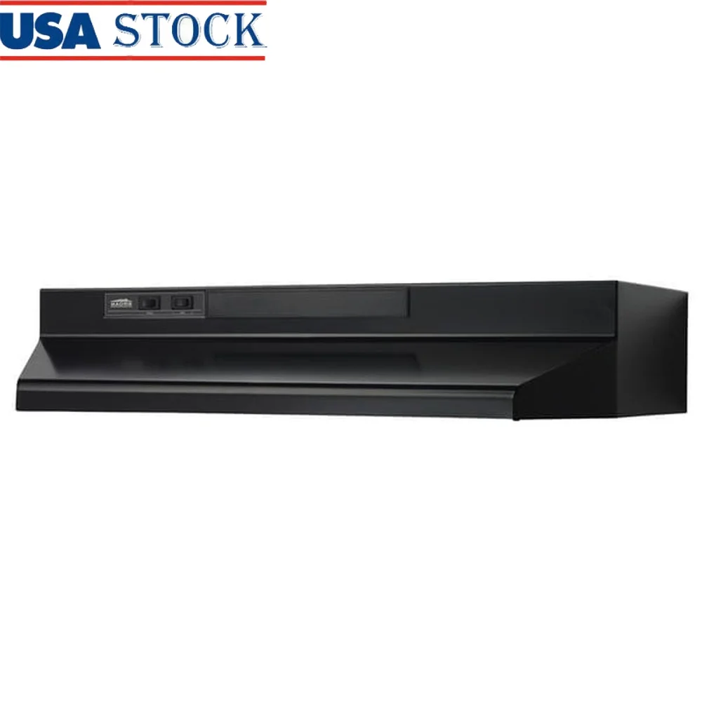 30 Inch Convertible Under Cabinet Range Hood 160 CFM Dishwasher Safe Grease Filter Lighted Installation Accessories Air