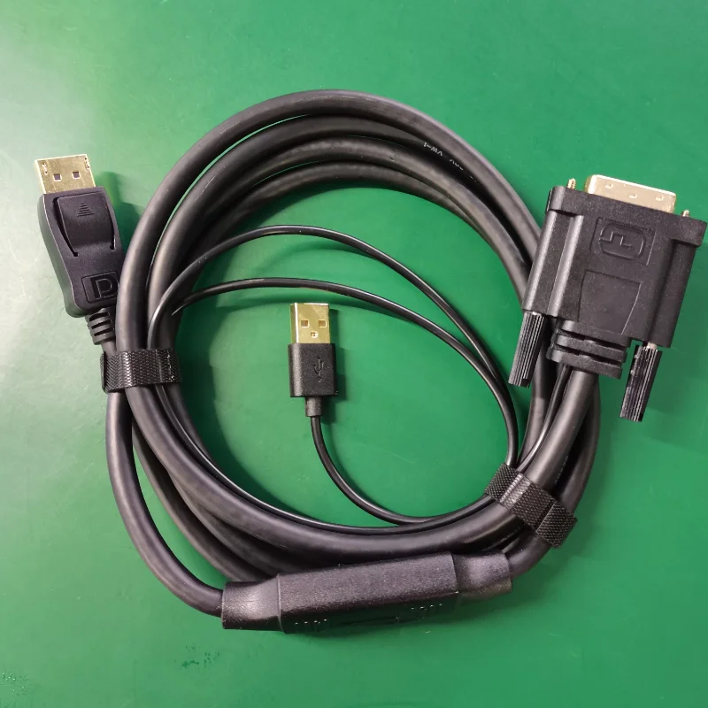 Cabo DVI para Display, Conversão HD Cabo Adaptador, Cabo de Vídeo Monitor, Conversor DVI para DP1.2, DVI para DP com Chip