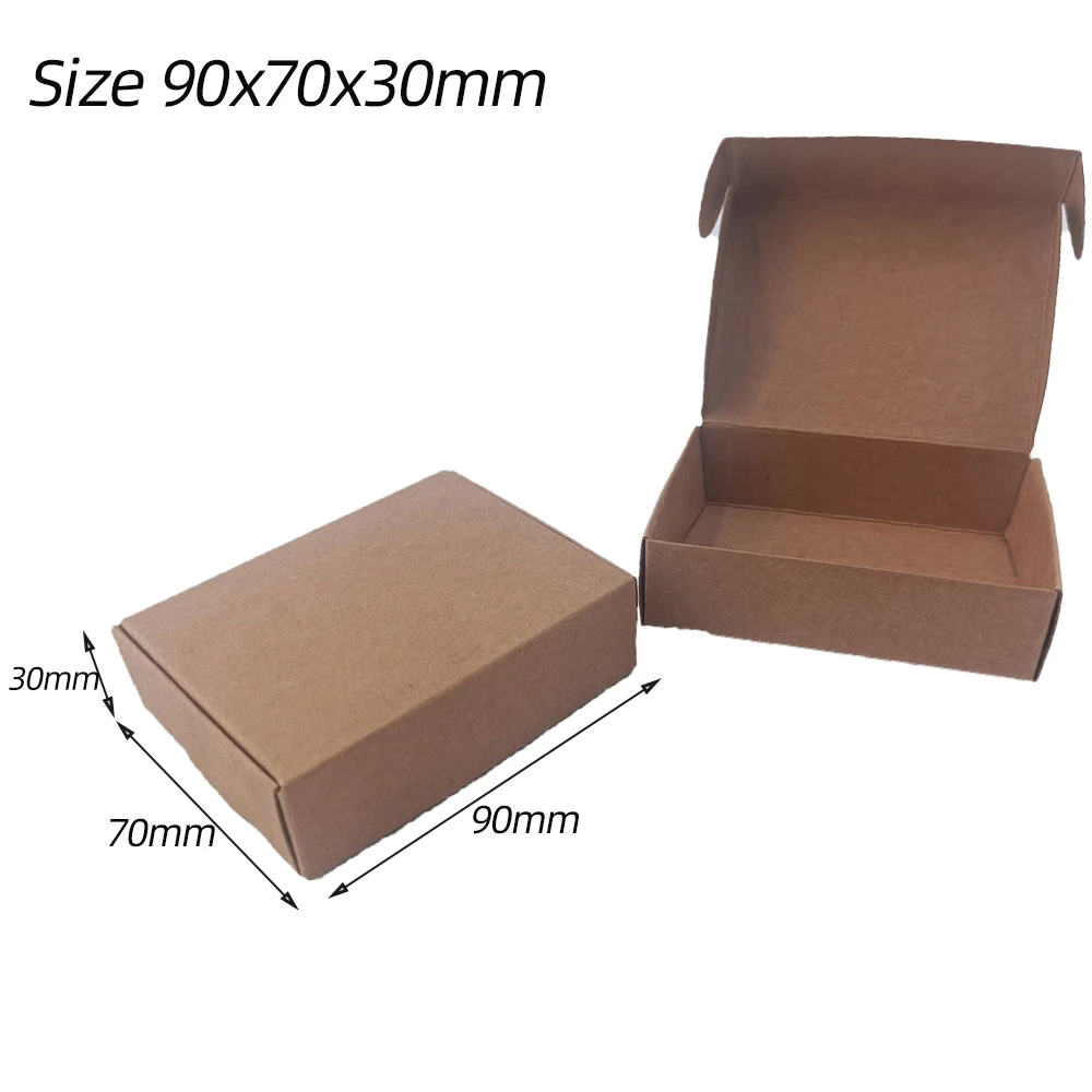 

Kraft Boxes Size 90x70x30mm White incense candle packaging boxes Blank Folding box rectangle Paper box 50pcs/lot