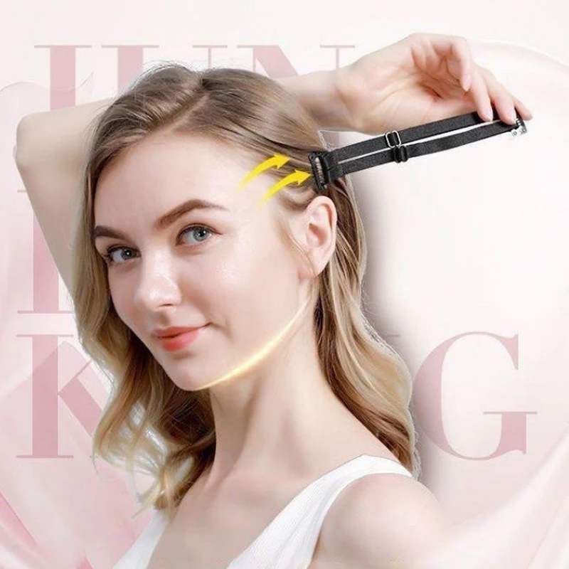 

Facial Lifting Strap Instant Face Lift Band Adjustable Elastic Band With Hair Clip For Face Tightening Eye Wrinkles Remove Band