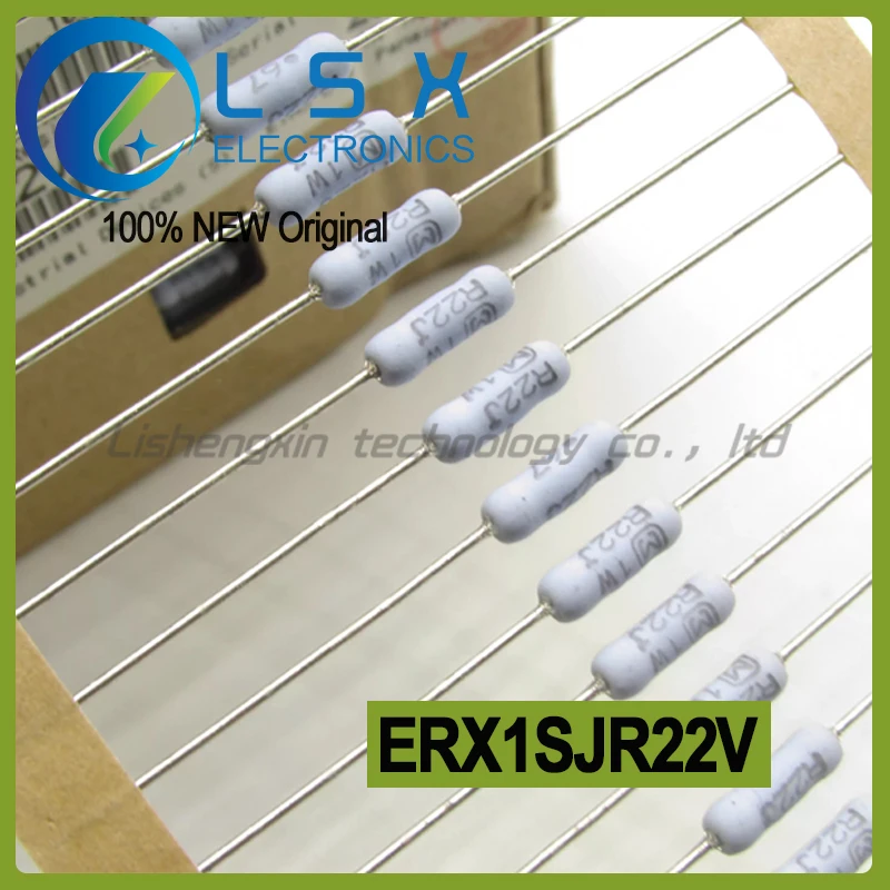 20-100pcs-erx1sjr22v-1w-022r-5-erx1sjr22v-r22j-resistor-de-filme-de-metal-novo-e-original