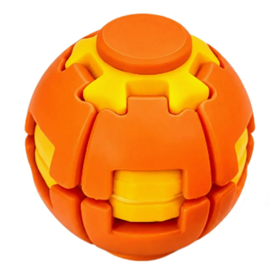 3D Printed Rotatable Fidget Ball Push Pop Spinning Finger Gyro Sphere Hard Plastic Stress Relief Sensory Toy Desk Decor Set Kit view 6
