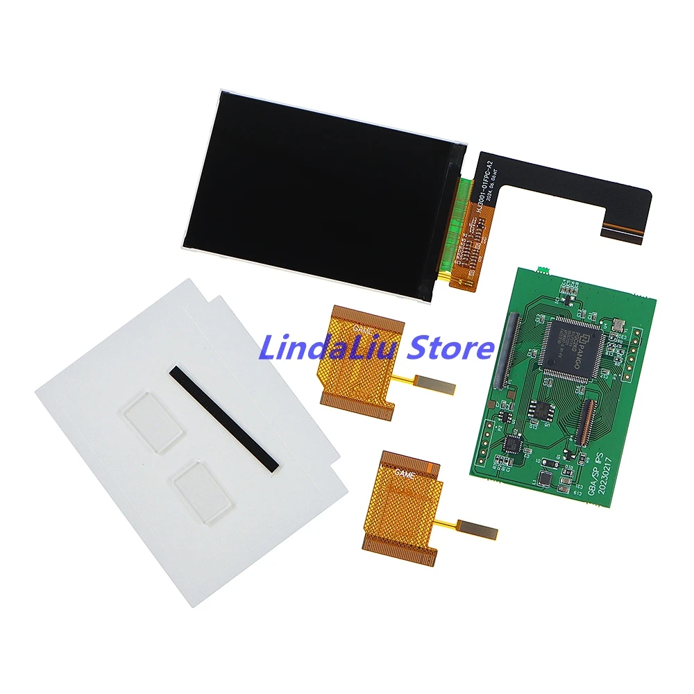 1 ชุดความสว่างสูง V2 IPS LCD สําหรับ Nintend GBA คอนโซล V2.0 หน้าจอ LCD สําหรับ GBA คอนโซล