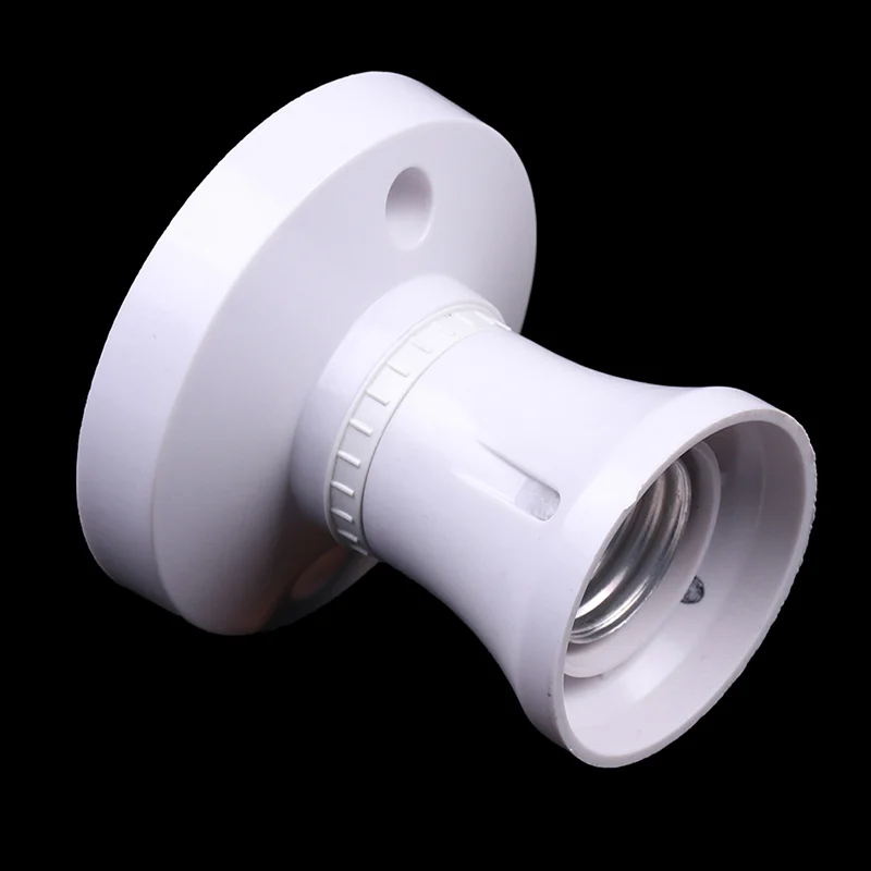 E27 Screw Ceiling Lamp Head LED Lamp Holder Desktop Led Lighting Base Socket Heat resistant round lamp holder