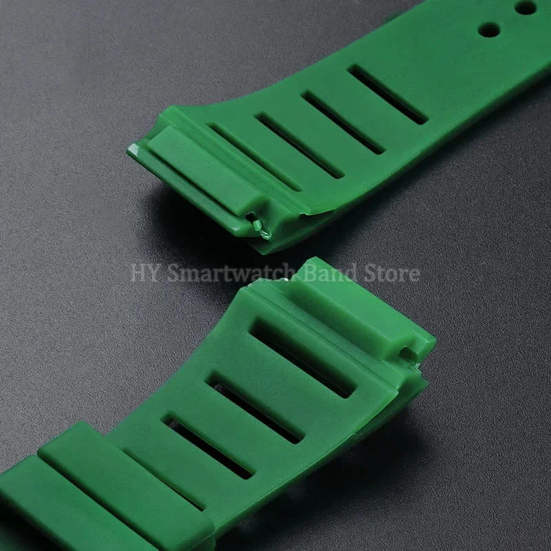 17x21 مللي متر حزام ساعة سيليكون ل ريتشارد ميل RM011 سوار مطاط مقاوم للمياه المعصم الفرقة دبوس معدني مشبك ساعة اكسسوارات