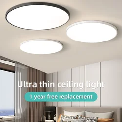 Ultra-thin LED Ceiling Light AC85-265V Indoor Bathroom Lamp Led Ceiling Panel for Living Room Bedroom Dustproof Led Ceiling Lamp