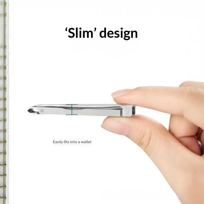Nail Clippers Safe Sharp Ultra Thin Foldable Portable Multi-Function Nail Cutter for Adults Kids Home Travel Use