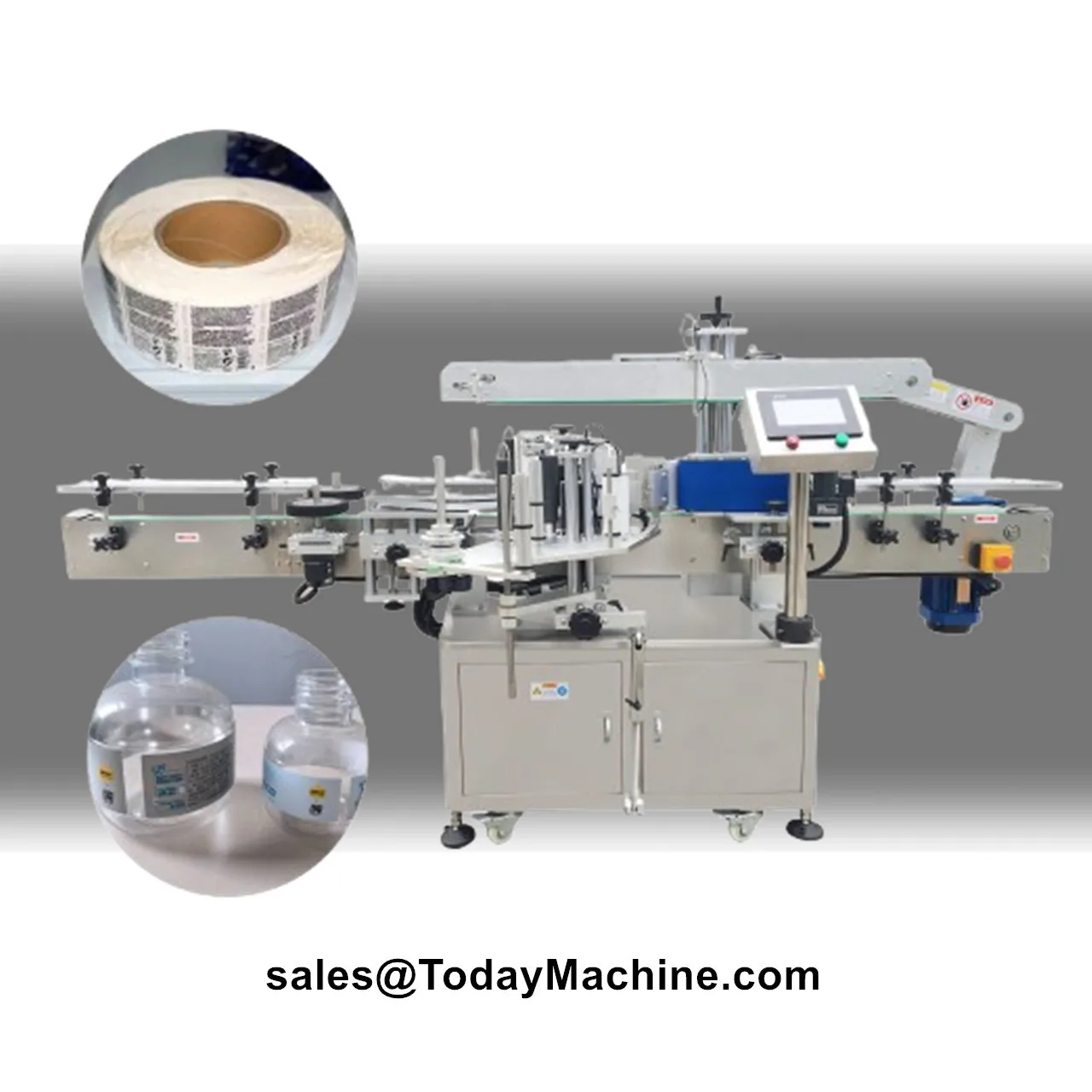 Automatic Water Adhesive Sticker Bottle Labeling Machine for Plastic Round Bottle Jar