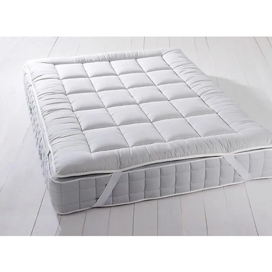 

Mattress Topper,,2 Inch Hypoallergenic Overfilled Down Alternative Anchor Bands Mattress Topper