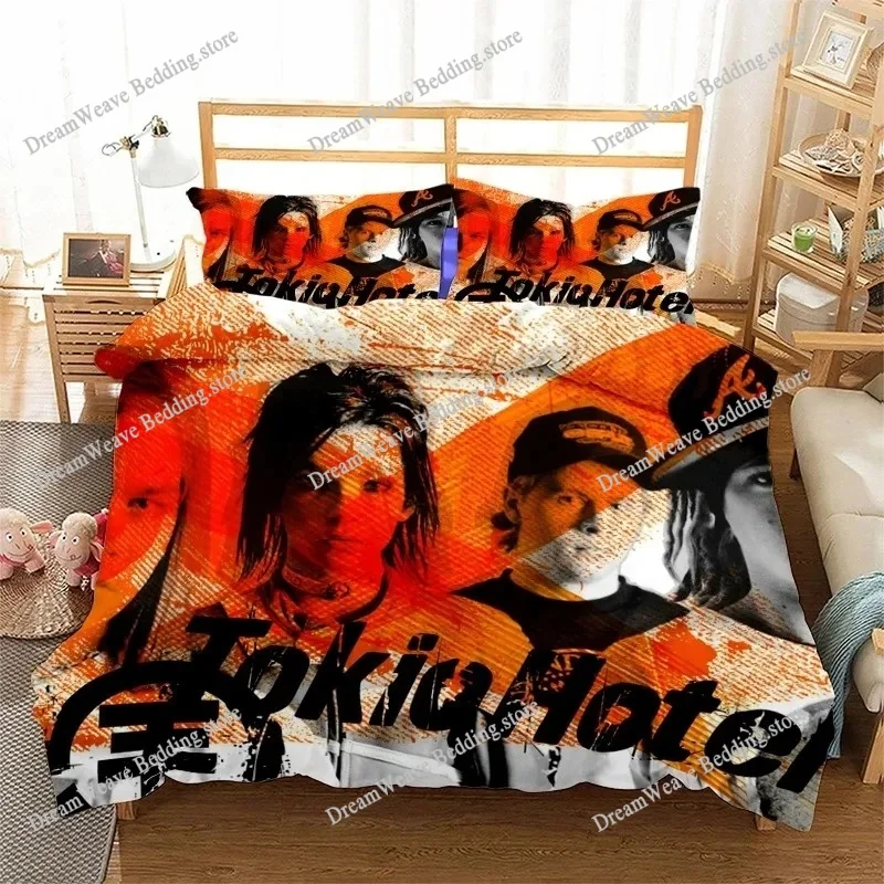 Rock band Tokio Hotel3D Print Bedding Set Duvet Covers Pillowcases One Piece Comforter Bedding Sets Bedclothes Bed Luxury Gift