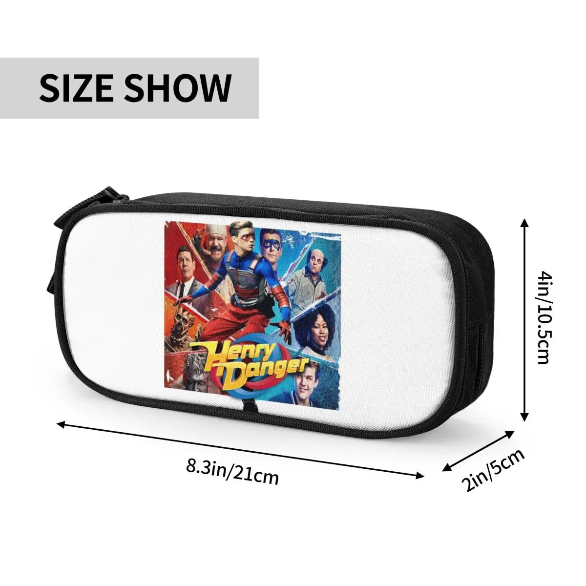 هنري خطر جيد ضد. حافظات أقلام رصاص شريرة لصندوق القلم المدرسية للطلاب حقيبة أقلام رصاص كبيرة للتخزين وحامل أقلام الرصاص