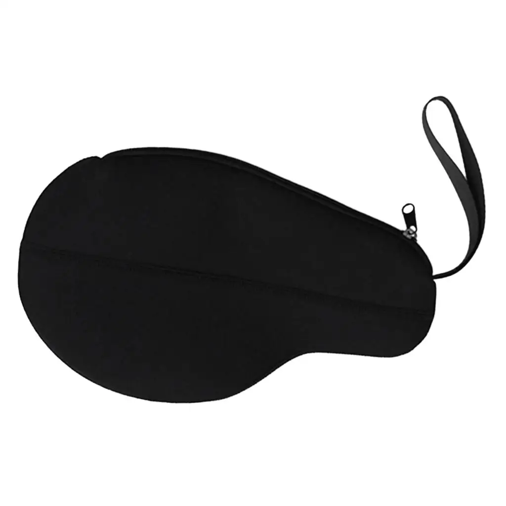 Durable Neoprene Gourd Shape Table Tennis Racket Case Cover Bag for 2 Paddle Bats Table Tennis Accessories