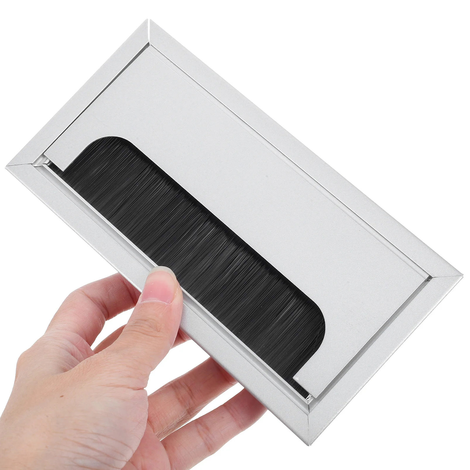 알루미늄 합금 케이블 박스 사각형 배선 박스 책상용 와이어 정리 도구 컴퓨터 테이블 그로멧 사무실 가정용