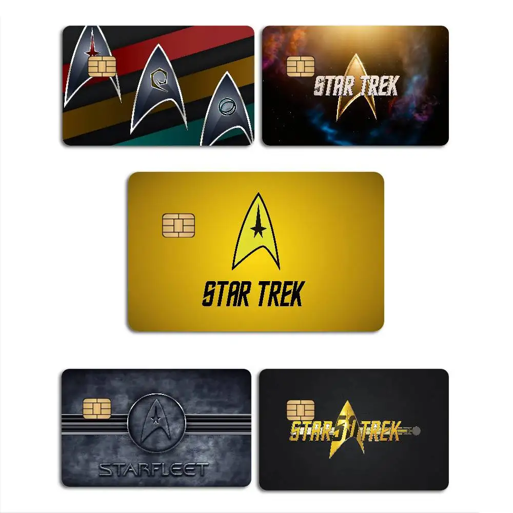 S-Star T-Trek Game Anime Sticker Film Skin Cover Case for Small Large No Chip Debit Credit Card Front Side
