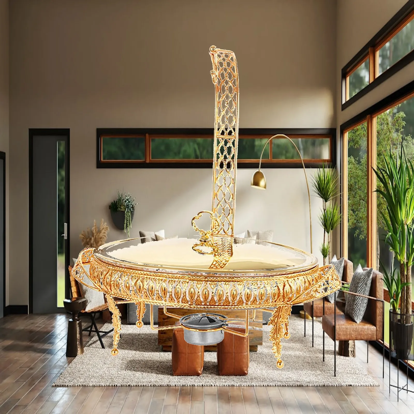 Buffet Serving Tray with Warming Function for Events and Gatherings