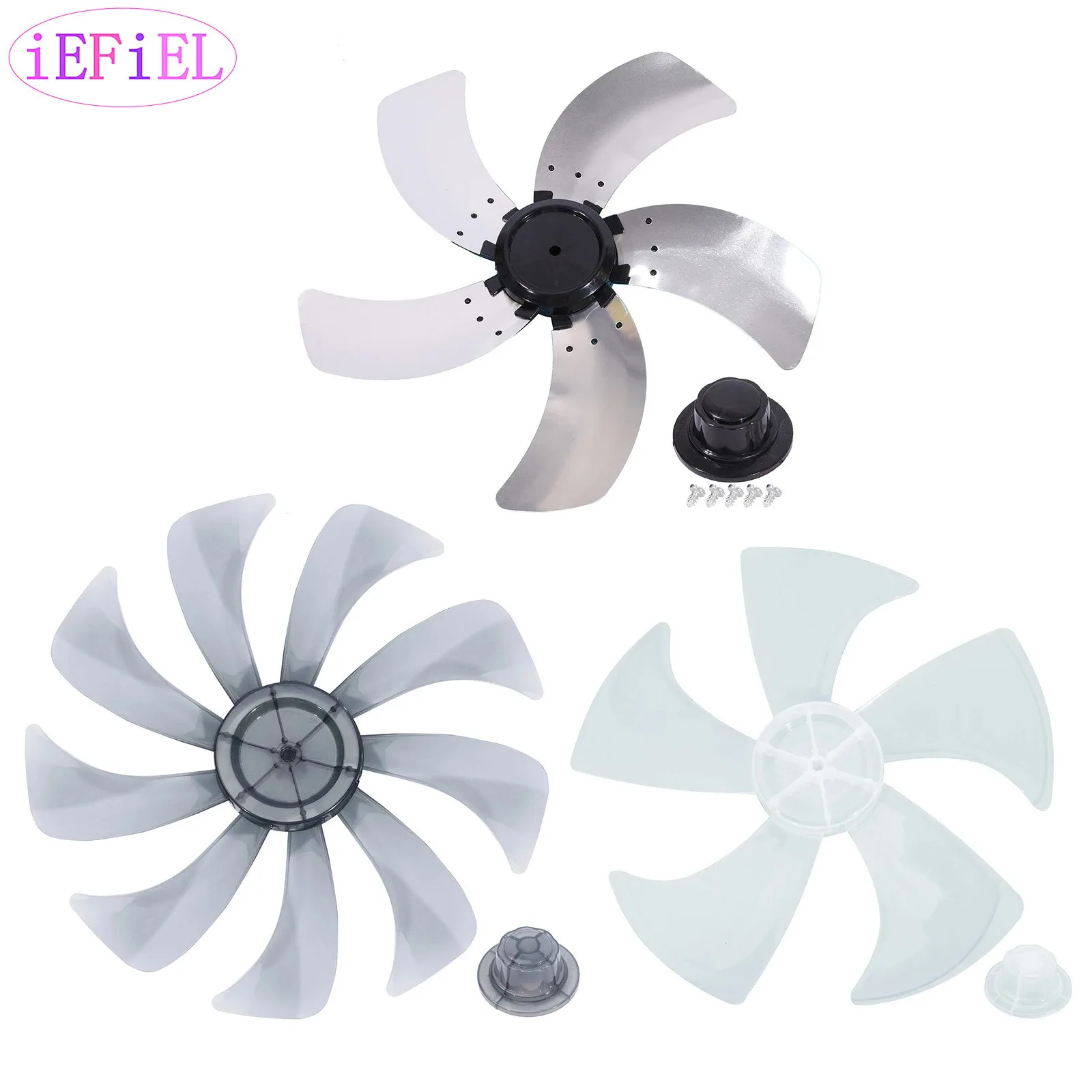 

Plastic Silent Fan Blade with Nut Cover Fanner General Accessories for Pedestal Fan Standing Fans Household Table Fans