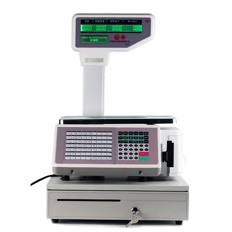 Supermarket Barcode Label Printing Scale
