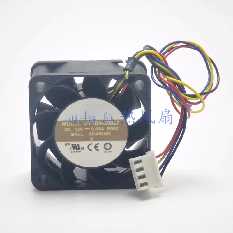 HTS  For  AVC DYTB0420B2F 12V DC 0.65A 4-wire cooling fan 4020 4CM 1PCS