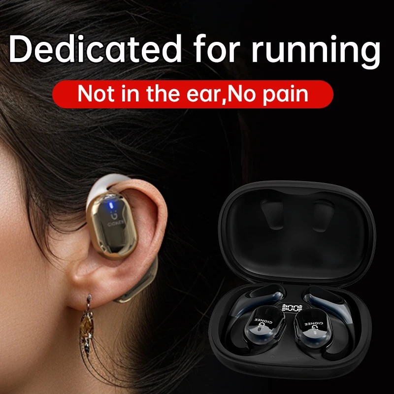 Gionee-Casque sans fil à conduction OWS Sophia, Bluetooth 5.3, crochet d'oreille sport à oreille ouverte, 32H ENC, écouteurs antibruit IPX5