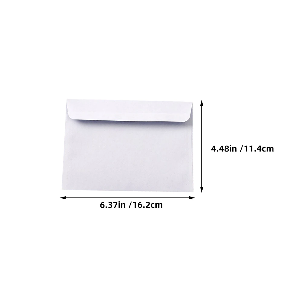100Pcs Security Pattern White Business Envelopes Self-Sealing Privacy Protection Office Documents Letter Size Mailing Supplies