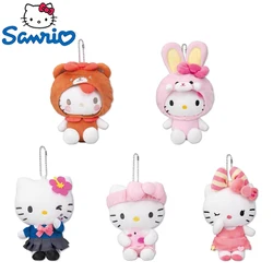 Kawaii hallo kitty 50. Jahrestag Teddybär Kaninchen verkleiden Plüsch tier Cartoon Rucksack Anhänger Dekoration Paar Puppe Geschenke